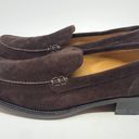 Loro Piana  Brown Suede Square Toe Moccasin Leather Loafer Size 37.5 / US 7 Photo 8