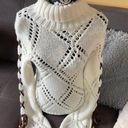 Charlotte Russe  Off White TurtleNeck Sweater Large Photo 0