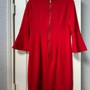 Shelby & Palmer  Red shift Dress 3/4 bell Sleeves business wedding Guest formal    Photo 4