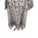 Krass&co Ivy City  Long Sleeve Gray Purple Floral Maxi Dress Size Small Photo 10