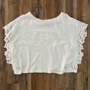 Pilcro Anthropologie White Eyelet Tee Photo 6