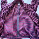 Soho Apparel  Ltd. Women's Medium Maroon and Black Striped Blazer Photo 8