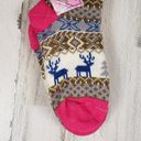 NWT Mari Clare Sherpa Lined Knit Winter Reindeer Design No Photo 1