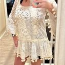 Antica Sartoria Coverup Swim Pool Off White BOHO Dress Eyelet, Size: Large NWT Photo 1