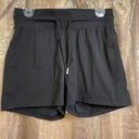 Zyia  Active Black Active Workout Lounge Canyon Drawstring Shorts Medium Photo 0