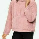 PINK - Victoria's Secret  Womens Pale Pink Teddy Funnel Neck Pullover Jacket Xsmall Photo 1