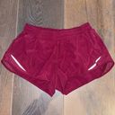 Lululemon  Hotty Hot Low-Rise Lined Shorts 2.5” - Pomegranate Color (size 6) Photo 1