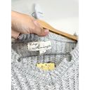 Vintage Havana  Sweater Womens Distressed Star Patch Gray Ribbed Knit NEW Photo 5