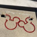 Disney  x Baublebar Earring Red Metal Mickey Mouse Outline Jewelry Stud New Photo 3