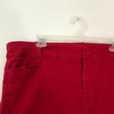 Torrid  Plus Size Belted Sateen Short Solid Bright Red Cuffed Cotton 26 NO BELT Photo 3