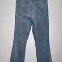 Mother The Insider Crop Step Fray in Chatterbox Distressed Blue Size 26 Photo 8