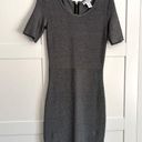 Carmen Marc Valvo Carmen Marc Volvo Gray Bow Back Dress Size XS Photo 0