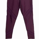 Onzie  Flow Pants Womens Medium Large Sporty Legging Burgundy Mesh Inserts Crop Photo 4