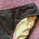 Anne cole NEW NWT  LOCKER Olive Lime Green Crochet Mesh Bikini Swim Bottom Small Photo 1