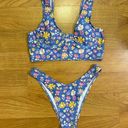 SheIn  Purple Daisy Underwire Bikini Set Photo 0