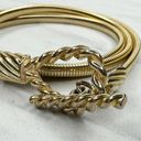 Cinch Vintage Toggle Buckle Gold Tone Coil Stretch  Belt Size XS Small S Womens Photo 1