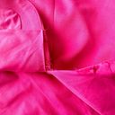 Elliatt  x REVOLVE Ava Dress Womens Large Hot Pink Open Back Puff Sleeve Barbie Photo 6