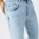 Pull & Bear Distressed High Rise Straight Jeans Photo 3