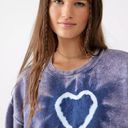 Urban Outfitters blue mini heart crewneck Photo 1