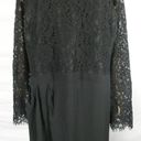 City Chic  Elegant Lave Long Sleeve Dress Black Sweetheart Neck Lined Layered 26 Photo 6