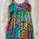 Luli Fama  Rainbow Tie Dye Mini Dress Photo 5