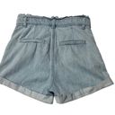 EXPRESS  Super High Waisted Denim Belted Paperbag Shorts Size 0 Photo 4