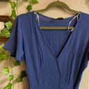 Lulus nwt  heart of marigold denim blue wrap maxi dress Photo 4