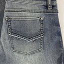 White House | Black Market  Noir Distressed Wash Denim Boot Cut Jeans Size 6 Photo 3