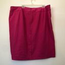 Lane Bryant NEW NWT  Plus Size Solid Bright Pink Ponte Knit Straight Pencil Skirt Photo 5