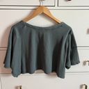 Aerie Waffle Knit Cropped Shirt Photo 1