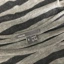 Vince . Lightweight Striped Blouse Gray Black Dolman Sleeve Top Women Size S‎ Photo 5