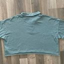 belle du jour Long Sleeve Polo Sweatshirt, Women's Size Large Green NEW MSRP $39 Photo 0