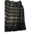 Apostrophe  Black Nude Tulle Tiered A Line Midi Skirt Size 12 Photo 3