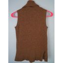 J.Crew  Factory Turtleneck Sweater Tank Brown Sleeveless Pullover Wool Blend XXS Photo 6