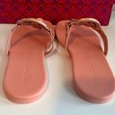 Tory Burch  Miller leather Metal Medallion Flat Thong Sandals Size 8 NIB Photo 4