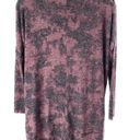 Chance or Fate  Junior's Hacci V Neck Tunic Shirt Size Medium Fall Feels Purple Photo 2