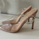 FashioNova Nude / Clear Heels Photo 1