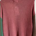 Band of Gypsies  Rosa Color Block Sweater Size S Photo 5