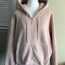 Lounge Mable cream oversized balloon sleeve zip up hoodie sweatshirt  jacket Photo 9