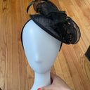 Handmade Vintage Tulle Feathers Net Fascinator Headband Pillbox straw raffia diadem Derby Photo 0