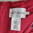 David's Bridal  Womens Dress Size 8 Pink Strapless Satin Mini Cocktail Party NEW Photo 1