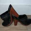 Lauren Ralph Lauren Leather High Heel Clog/Mules Photo 4