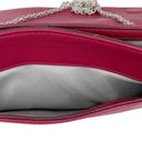 INC  Bowah Clutch Handbag Fuchsia Chain Bow Y2K New Photo 9