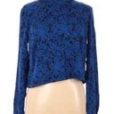 Chloe K NWT  Blue Floral Blouse Photo 0