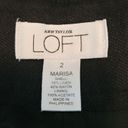 Loft  Black Linen Blend Marisa Wide Leg  Pants Photo 6