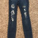 Bullhead Black distressed blue denim legging skinny jeans Photo 2