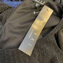 Trixxi Black Metallic NWT Bodycon Long Sleeve Short Dress Photo 3