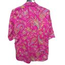 Ralph Lauren  Women's Size Medium Pink Paisley Classic Sleep Shirt Photo 4