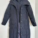 Cole Haan  Signature Black Down Feather‎ Taffeta Bib Puffer Coat size Large Photo 1