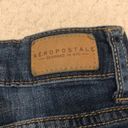 Aeropostale  Distressed Denim Midi Shorts Size 2 Photo 2